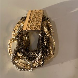 Kendra Scott mixed metals chain bracelet gold